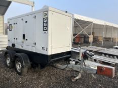 JCB G60 RX 50Hz trailer mounted Generator (2010)