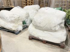 8 - 15m x 5m Custom Covers heavy weight material, kader fed, white premium roof linings, to 2 pallet