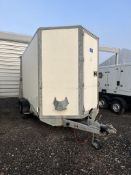 Ifor Williams BV126G twin axle box trailer
