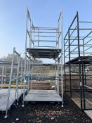 4 - Galvanised steel fabricated skid mounted mobile chair stillage