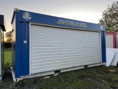 20ft skid mounted retail container