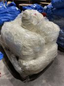 10 - 12m x 3m Custom Covers ivory pleated roof linings, 2 - 12m x 3m ivory pleated hip end linings a