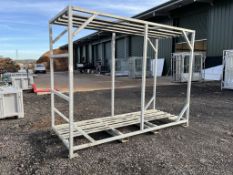 Galvanised steel door stillage