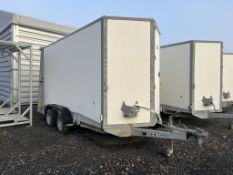 Ifor Williams BV126G twin axle box trailer