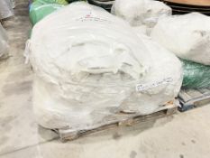 3 - 25m x 5m Custom Covers roof and gable attached heavy weight kader fed white premium linings, to