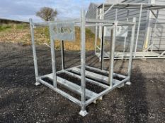 Galvanised steel table stillage