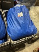 2 - 9m x 3m Custom Covers ivory pleated hip end linings with 3 - 9m x 3m ivory pleated roof lining