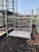 3 - Galvanised steel skid mounted mobile chair stillage