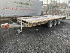 Ifor Williams LM16663 triaxle flatbed trailer