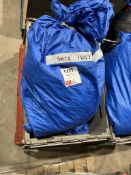 2 - 9m x 3m Custom Covers ivory pleated hip end linings with 3 - 9m x 3m ivory pleated roof lining