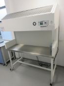 Bassaire 15 Clean Air cabinet, type P5HF, serial no. PH408 (2014), 1600 x 700 x height 1150mm,