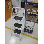 Einhell sack truck, one step ladder 3 tread