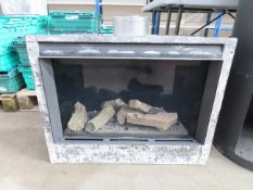 A GAZCO Riva 2 600BF Intergrated Conventional Flue Gas Fire