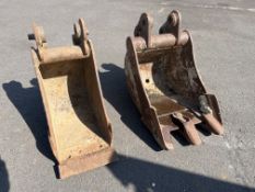 2 x Mini Excavater/Digger Buckets
