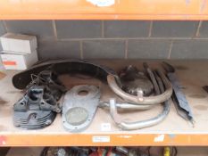 A Selection of Various Motor Bike Parts