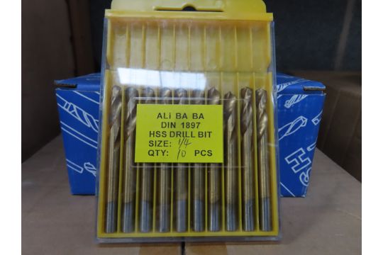 A Box of ALI-BA-BA 1/4 Drill Bits
