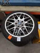 A Set of 4 BMW 'Riva' Alloys and Tyres 245/40R18/97H XL