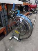 Wall mounted stainless steel retractable water reel