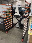 Mobile adjustable drying rack