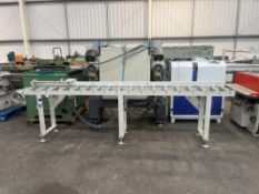 Pneumatic powered roller feed table
