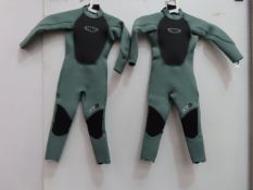 2 x TWF XT3 Kids Wetsuits - size K06