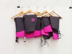 5 x Two Bare Feet Women's Wetsuit Pants - sizes small; medium and large