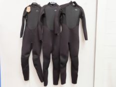 3 x Typhoon Storm3 Kids Wetsuits