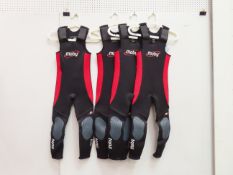 4 x Moby Junior Long John Wetsuits - size small