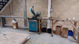 Addison/Imer GBS-218 eco auto cut horizontal bandsaw Serial number A17005186 (2017) with timber feed