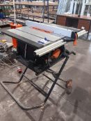 Evolution Rages-S portable table saw (2500 RPM) Serial number R5S-E1923UK00103 240v Year 05/2019,