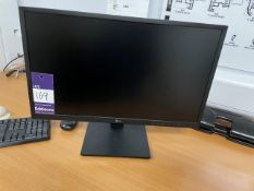 2 x Philips 243v monitors, 1 x LG 24CK5502-VP monitor, 1 x Lexmark 735 printer