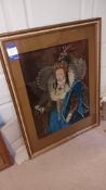 Framed Oil On Glass Of Elizabeth I By Bill Barker (Located On First Floor) (located at 28 St. John’s
