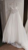 White Studio Petal Wedding Dress Size 16 (located at 28 St. John’s Street, Devizes SN10 1BN)