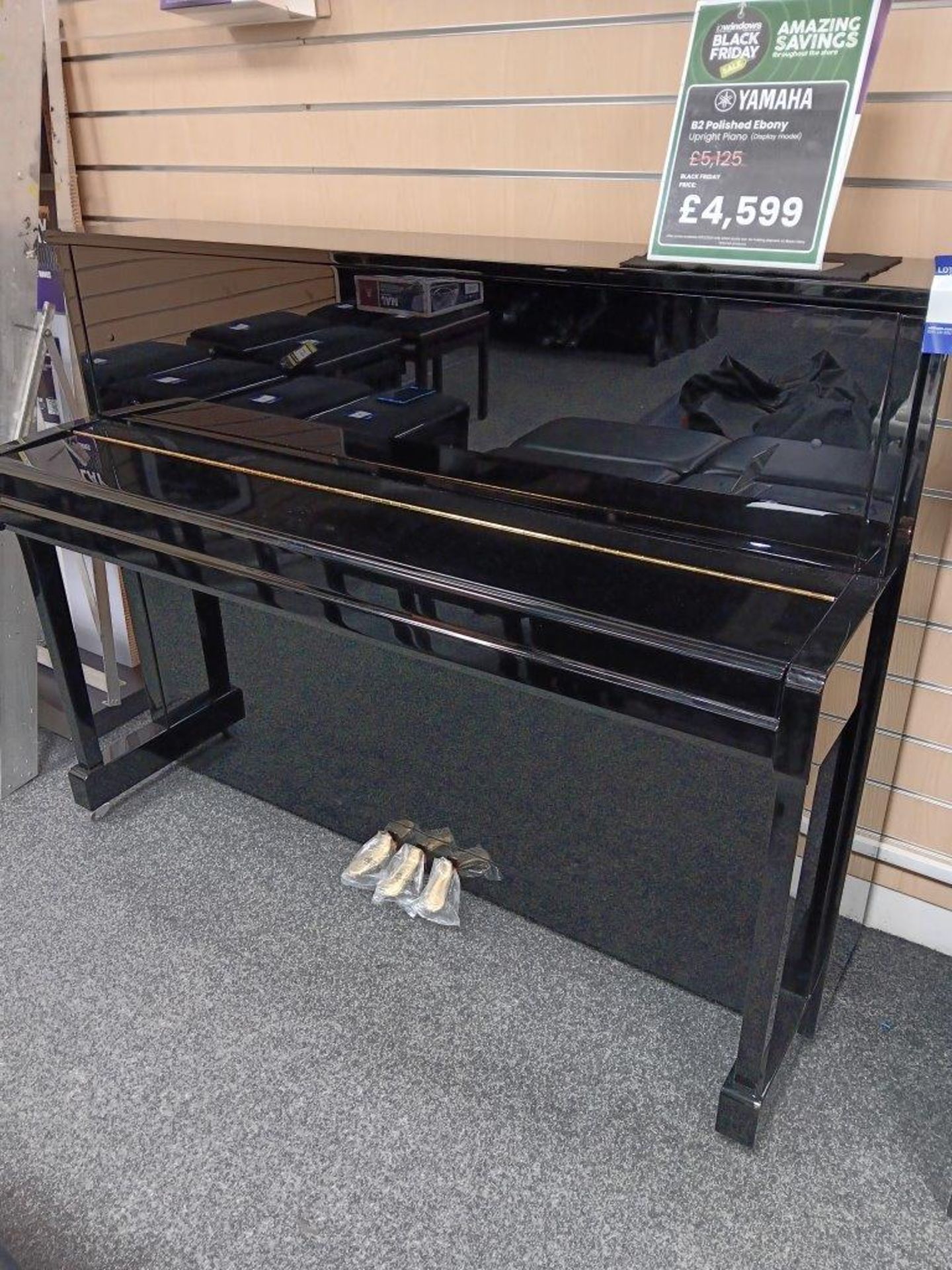 Yamaha B2 polished ebony upright piano Rrp. £5125 - Image 9 of 9