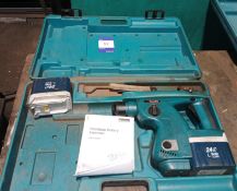 Makita BHR200 Cordless Rotary Hammer Drill, 2 x Batteries, No Charger, to case