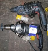 2 x Bosch Drills, 110V