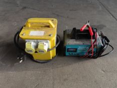 1.5/3.0KVA 110v - 240v Transformer and a RING RCB320 Workshop Battery Charger.