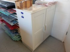 7 x Laminate Shelving Units and Cupboards