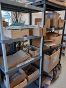 2 x Plastic Shelving Units and contents including: Wooden Chopping Boards, Spoons, Bottle Openers