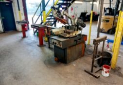 Pegas 250 x 315 GH-LR semi-auto bandsaw with rollers