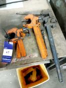 4 x Carver clamps & adjustable wrench