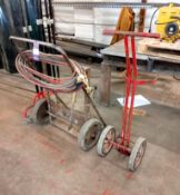 2 x Various gas bottle trolleys