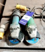 Makita & Hikoki grinders 110v