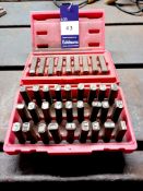 Punch numbering/lettering set