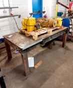 Steel fabricated welding bench (2 x 1m)