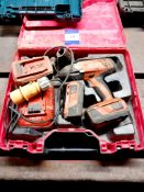 Hilti SIW22T-A cordless socket drill with 3 x batteries