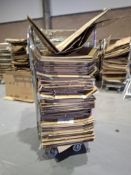 Large quantity of cardboard to approximately 20 cages (cages not included)