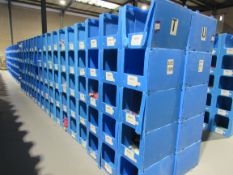 Large quantity of assorted clothing to part row T (including corrugated pigeon holes)