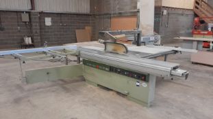 SCM Hydro 3200 Upstroking Table Saw (Serial Number AB/1/4488, Year 1997), with Air Plants Dust