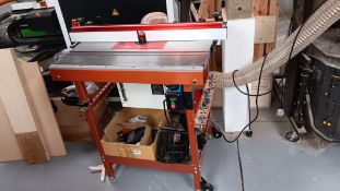 UKJ Professional router table with Hikoki M12VE 1/2in variable speed router